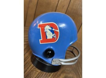 Vintage Pro Sports Marketing Denver Broncos Battery Powered Transistor Radio Helmet