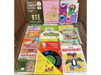 Lot Of Assorted Vintage Children's Books Including Dr. Suess, Little Golden Books, Disney, And More