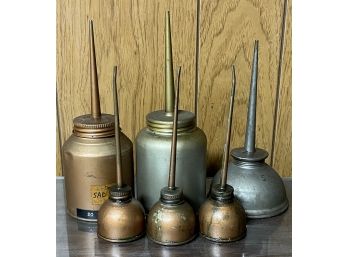 (6) Assorted Vintage Oil Spouts