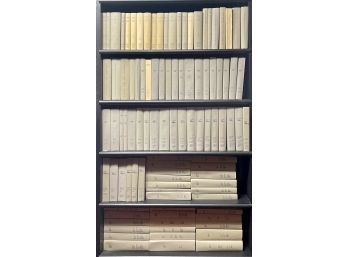 (5) Shelves Of Department Of Tresurey Books Primarly Hard Cover