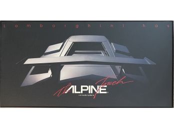 Alpine Car Auto Systems Lamborghini Poster In Frame