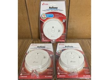 (3) Kidde Hallway Smoke Alarms In Original Packaging