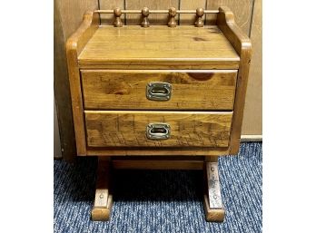 Young & Hinkle Solid Wood 2 Drawer Night Stand