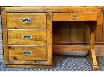 Young-hinkle Rustic Campaign Style Kneehole Desk