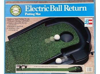 Green Eagle Electric Ball Return Putting Matt In Original Box