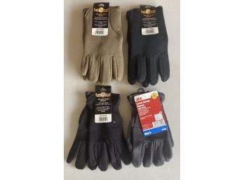 (4) Pairs Of Mens Size Large Gloves With Original Tags- (3) Wells Lamont And (1) Ace