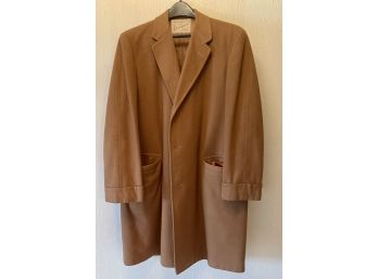 Men's Durmeuill 100 Cashmere Coat Neusteters Size 42 Regular