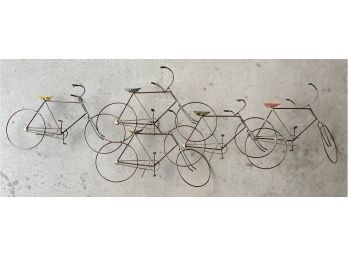 Unique 5ft Handmade Metal Bicycle Sculpture