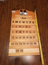 Wooden Calendar