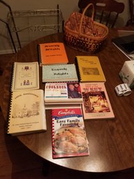 Wicker Basket Full On Cookbooks