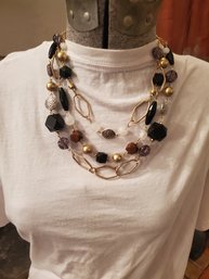 Chunky Beaded Chain Necklace