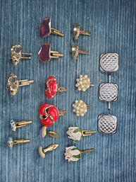 Lot Of Cuff Links Of A Variety Of Styles