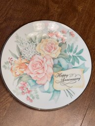 Porcelain Joyous Occasions Anniversary Plate