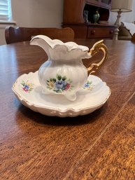 Miniature China Pitcher And Basin