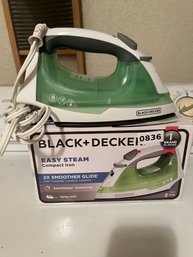 Black & Decker Easy Steam Compact Iron In Package