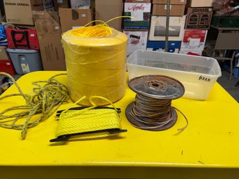 Lot Of Twine And Wire Spool