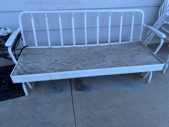 Vintage Large Rocking Bench