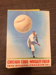 Vintage Chicago Cubs - Wrigley Field 1950 Official Program