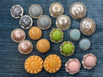 Lot Of 10 Vintage Clip-on Earrings Some Coro