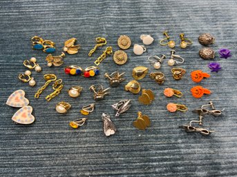 Lot Of Various Clip-on Earrings