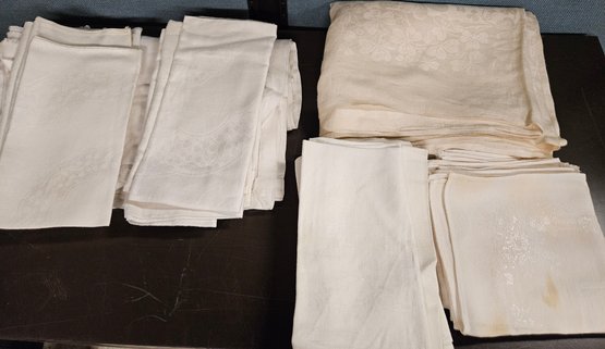 Lot 5-315 Two Tablecloths, 12 Matching Napkins & 14 Others (TIR-2)