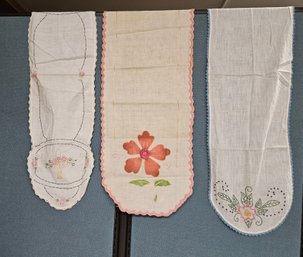 Lot 5-140 Three VintageAntique Table Runners (TIR)