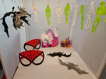 Lot 6-397 Spiderman Glasses, My Little Pony Mask, Halloween. Etc. (White Shelf 2)
