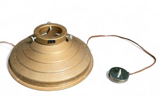 Retro Star Bell Rotating Christmas Tree Holder, Electrified And Plays Music - With Original Box