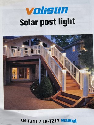 Solar Post Light Kit