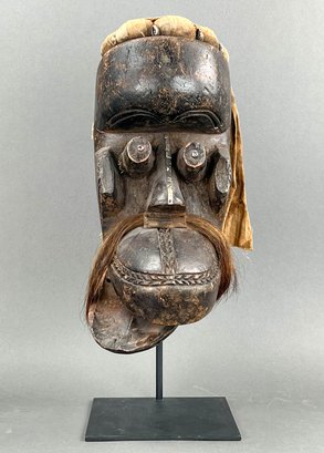 Ivory Coast Dan Monkey Mask With Hinged Jaw (Bu Gle)