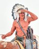 Vintage Daniel Montfort Indian Chief Sculpture