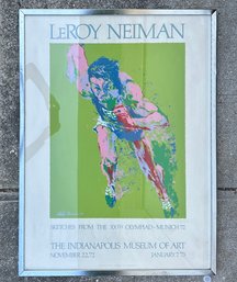 Framed 1972 Olymic Poster By Leroy Neiman