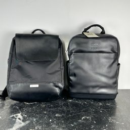 Two Moleskine Black Leather BackPacks - New & Unused