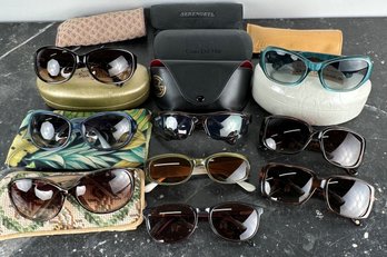 Assortment Of Women's Designer Sunglasses  Versace, Coach, Icu, Ray-ban, Fendi