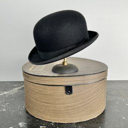 Lock & Co. Hatters, Black Bowler Hat In Box