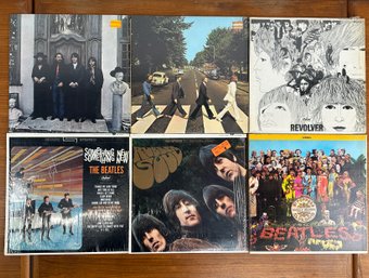 6 Beatles Record LP Albums In Original Plastic And Excellent Condition