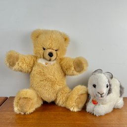 Steiff Bear And Rabbit Stuffed Animal Toys