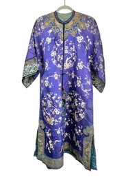 Vintage, Silk Embroidered Kimono Style Duster