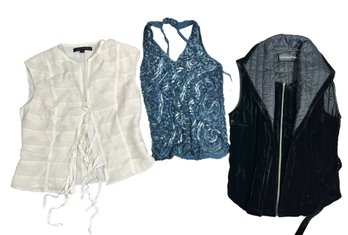 Three Sleeveless Womens Party Tops