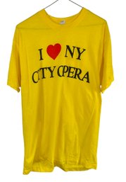 Vintage Soft I Love N.Y. City Opera T-Shirt Size XL