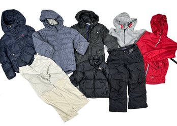 Childrens Outdoor And Cold Weather Apparel, Northface, Llbean, Bonpoint, Marmont, Land's End, Etc