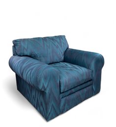Rowe Lounge Chair With Ikat Satin Upholstery