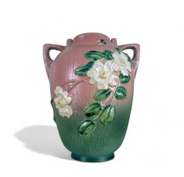 Roseville Magnolia In Pink And Green 991-13' Vase