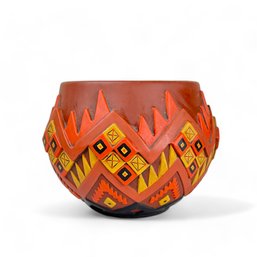 Modern Ceramic Western Native American Style Bowl