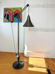 Industrial Pulley Floor Lamp, Vintage Pottery Barn