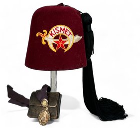 14k Gold Masons Pendant And Kismet Hat