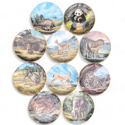 'Last Of Their Kind: Endangered Species' Collectors Plates, 10 Pcs With Orig Boxes