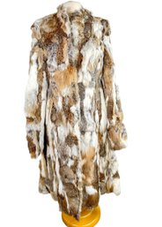 Bebe New With Tags, Reversible Leather And Rabbit Fur Coat