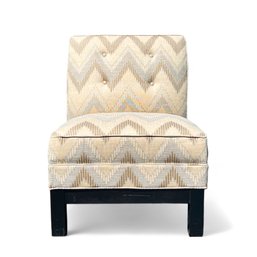 Mitchell Gold & Bob Williams For Williams Sonoma Home, Lounge Chair Upholstered In Chevron