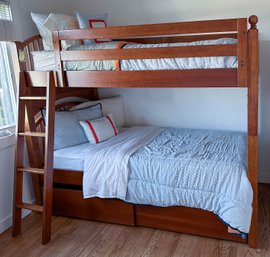 Twin Size Bunkbed By Stanley Furniture With Linens And Mattresses